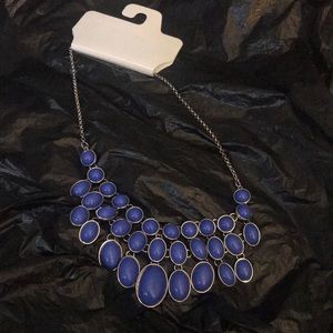 Color with silver w/blue beads